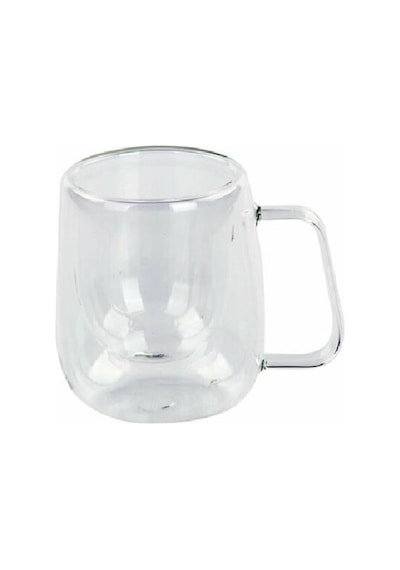 Yakut 10006 Çift Cidarlı Kulplu Bardak 250 Ml Beyaz
