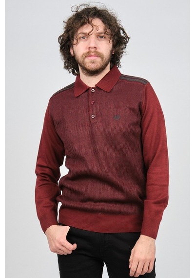 Pelikan Erkek Polo Yaka Kazak 1577424 Vişne Vişne Bordo