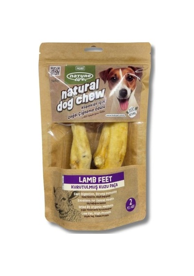 Naturelife Kurutulmuş Kuzu Paça Köpek Çiğneme Ödülü 2 Li - Doğal Ve Sağlıklı Çiğneme Ürünü