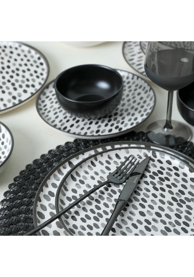 Shadow Nordic Yemek Takımı 24 Parça 6 Kişilik 21434 Çok Renkli