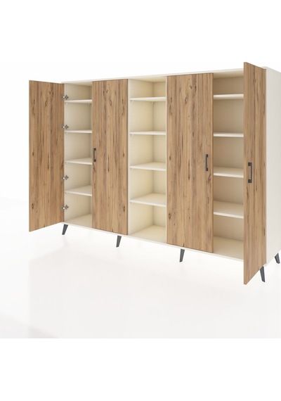 Hyperion Dolap 12 Raflı 4 Kapaklı 220x44x163 Aytaşı-çam/aytaşı Aytaşı-çam/aytaşı Hyperion Dolap 12 Raflı 4 Kapaklı 220x44x163 Aytaşı-çam/aytaşı Aytaşı-çam/aytaşı