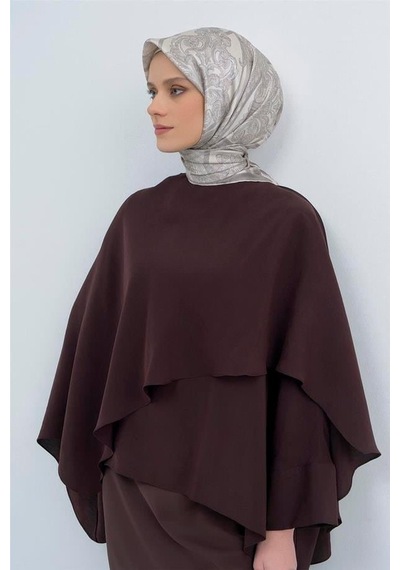 Armine İpek Eşarp 2026 Yaz - 9537-83 Ekru Taş Sura