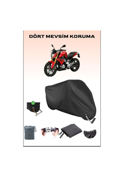 Siyah Bmw G 310 R Için Kilit Uyumlu Motosiklet Branda, Güvenli, Su Geçirmez