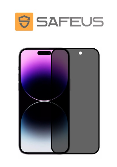 Safeus Tam Kaplayan Hayalet Parmak İzi Bırakmayan Safir Ekran Koruyucu Cam , Apple Uyumlu iPhone 14 Pro İle