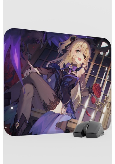 Fischl Genshin Impact Anime Gacha V4 - 48x40 Xl Gaming Mouse Pad Fare Altlığı