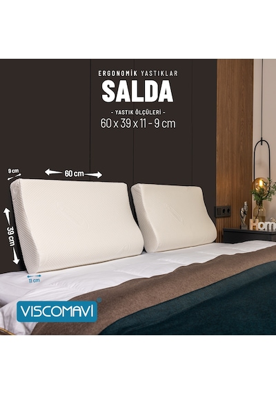Viscomavi Salda Ergonomik Visco Yastık Viscomavi Salda Ergonomik Visco Yastık