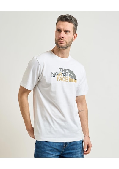 The North Face Mountain Line Erkek Beyaz Tişört Nf0a8guxfn41