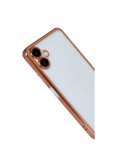Samsung Galaxy A07 4g Razer Lensli Silikon - Çöl Titanyum