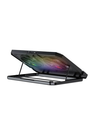 Nc21 Rgb 2 Fanlı 8 Kademeli Yükseklik Ayarı Notebook Soğutucu Stand