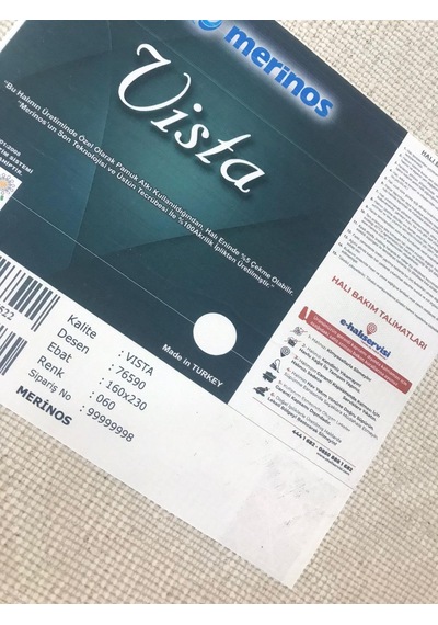 Merinos Halı Vista 76590 060 Serisi Triko Akrilik Salon Oturma Yatak Odası Halısı Krem