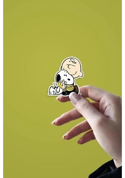 Snoopy Karakter Temalı Etiket Seti - Ajanda, Defter, Laptop, Telefon, Scrapbook Sticker 1