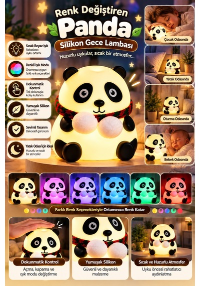 Renk Değiştiren Panda - Lisinya Sarı