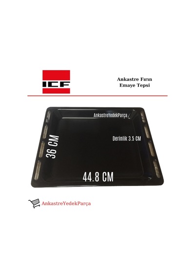 Icf Ankastre Firin Emaye Tepsi 44.8 X 36 Cm - 370285036