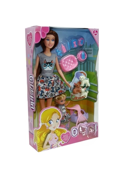 Wg-115164 Kutulu 29 Cm Anne Kız Pet Shopta Mavi