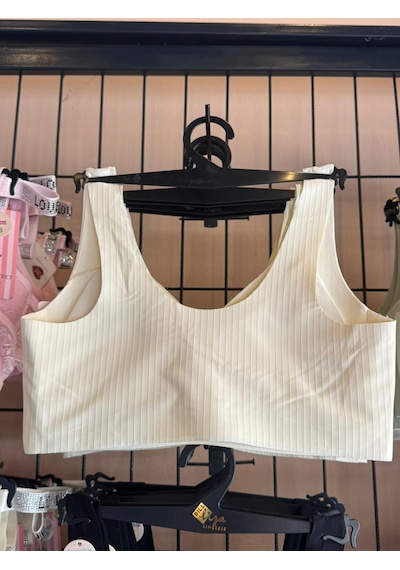 Best Bra Lazer 85 Dikişsiz Fitilli Lazer Kesim Balensiz Konfor Sütyen Bralette Ekru