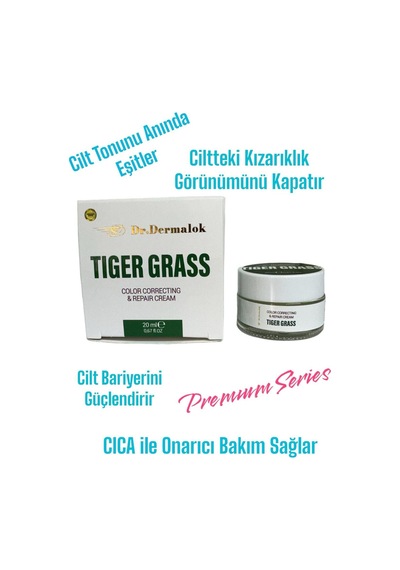 Dr. Dermalok Tiger Grass Ton Eşitleyici ve Yoğun Onarıcı Bakım Kremi 20 ML