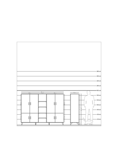 Hyperion Dolap 14 Raflı 8 Kapaklı 220x44x163 Antrasit-aytaşı Antrasit-aytaşı Hyperion Dolap 14 Raflı 8 Kapaklı 220x44x163 Antrasit-aytaşı Antrasit-aytaşı