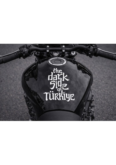 The Dark Side Of Türkiye Moto Sticker Üst Depo - Büyük Boy 12x18 Cm - Kişiselleştirilebilir