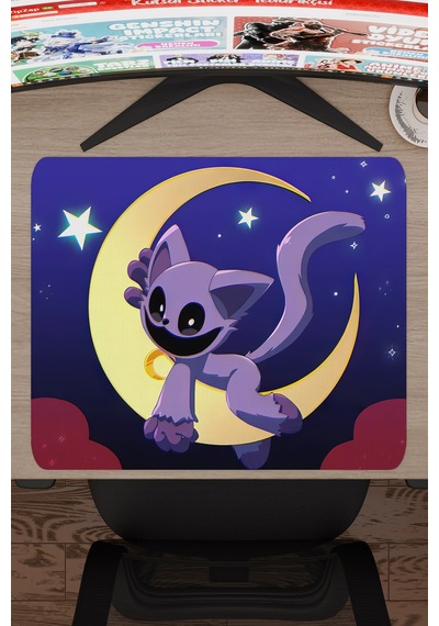 Poppy Playtime Kaymaz Dikişli Kauçuk Oyuncu Mousepad V2 - 48x40 Xl Gaming Mouse Pad Fare Altlığı
