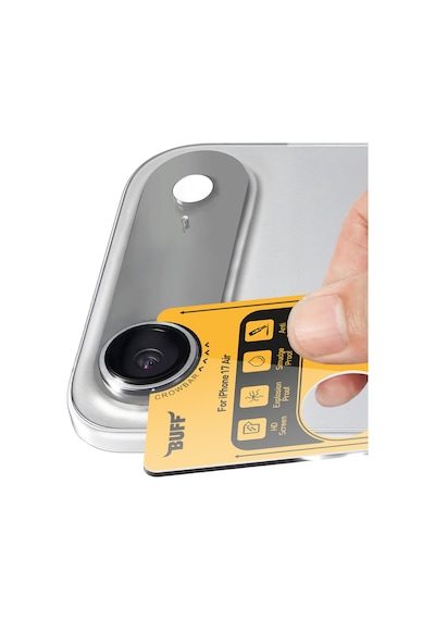 Buff Apple Uyumlu iPhone 17 Air Metal Kamera Lens Koruyucu Silver Gümüş