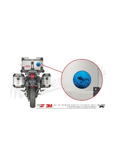 Hbg60 Scuba Dalisi Yapan Dalgic Sticker