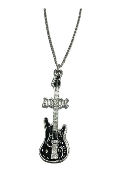 Ac/dc Hard Rock Müzik Grubu Logolu Zincir Kolye Unisex Aksesuar 60 Cm Çok renkli