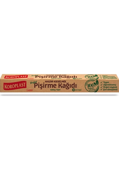 Doğal Pişirme Kağıdı Hazır Kesilmiş 10'lu 3 Adet