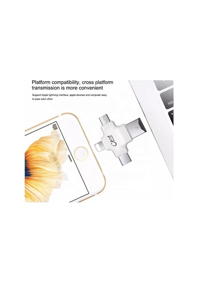 Apera GN-24 OTG 4 in 1 Micro USB Flash Disk Type C Mikro SD Kart