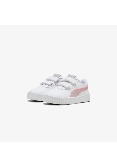 Puma Carina 3.0 Space Belle Çocuk Pembe Beyaz Spor Ayakkabı 402805 Beyaz