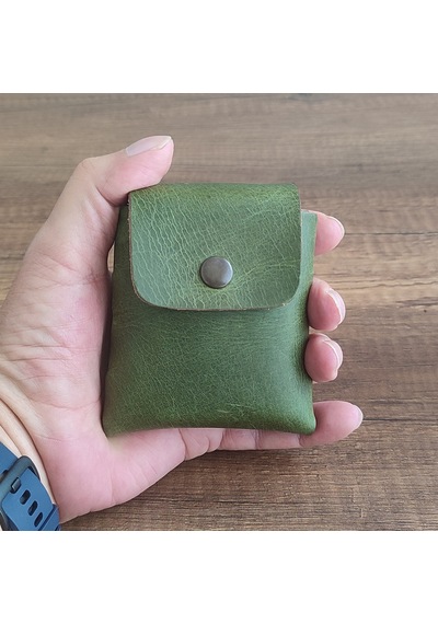 Sumerian Leather Craft Deri Sigara Kılıfı Yeşil 2