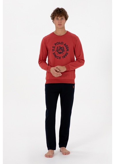 U.s. Polo Assn. Erkek Kiremit Pijama Takım 50318595-vr031 Kiremit U.s. Polo Assn. Erkek Kiremit Pijama Takım 50318595-vr031 Kiremit