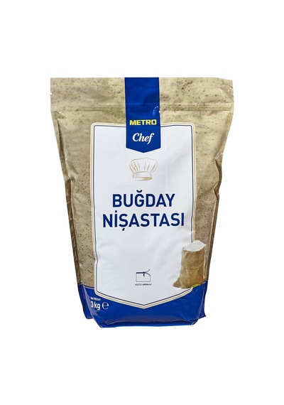 Metro Chef Buğday Nişastası 3 Kg - Hamur İşleri Ve Pastacılık İçin 2'li Ekonomik Paket - 2 Adet Tarı