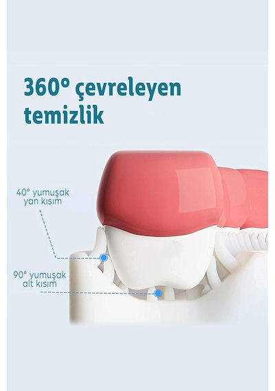 U Şekli Bebek Diş Fırçası Pembe Renk