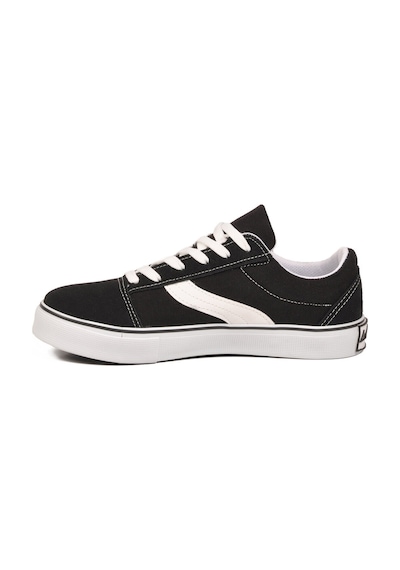 Walkway Siyah Dar Kalıp Nefes Alan Bağcıklı Keten Erkek Spor Ayakkabı Sneaker 1002 G