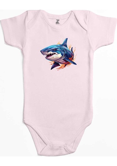 Zepplin Giyim Color Shark Sarı Bebek Body Zıbın