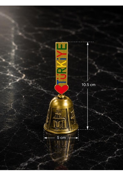 Metal Servis Çağrı Çanı Dekoratif Masa Zili Otel Kafe Resepsiyon Çanı 10.5 Cm