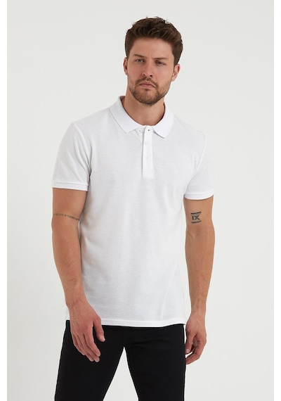 Erkek Regular Fit Polo Yaka 5li T-shirt Siyah