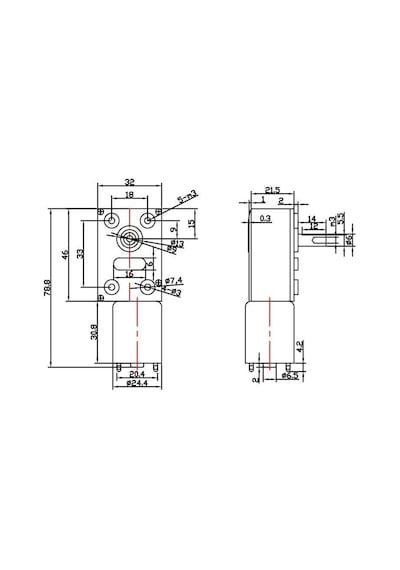 Emaycenter 12v 30 Rpm L Redüktörlü Dc Motor Yüksek Torklu Otomasyon Motoru