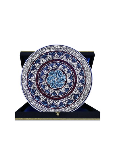 E38 El İşçiliği Çini Tabak 40 Cm - 6747