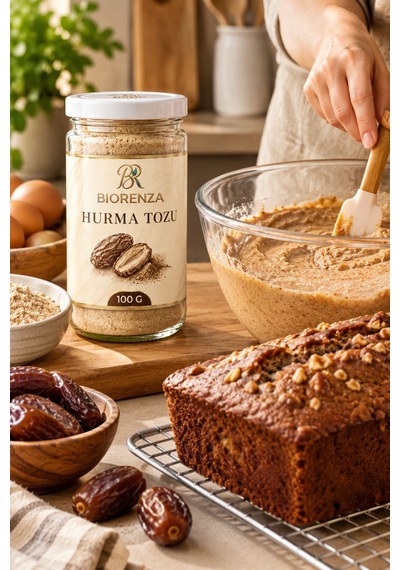 Hurma Tozu 100 G %100 Hurma, Kek, Kurabiye, Yoğurt Ve Smoothie Tarifleri İçin