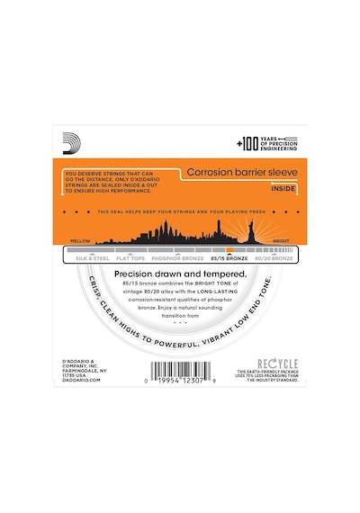 D'addario Ez900 Akustik Tel Set Extra Light .010