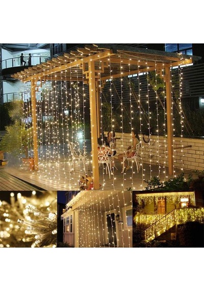 Dd70yt1365 320 Led 8 Fonskiyonlu Dekoratif Led Günışığı Perde, 2x2 Metre .