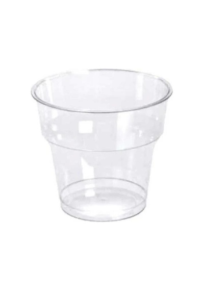 Chs Ambalaj Şeffaf Plastik Kristal Bardak - 180 Cc. - 180 Ml. - 1000 Adet / Koli Şeffaf
