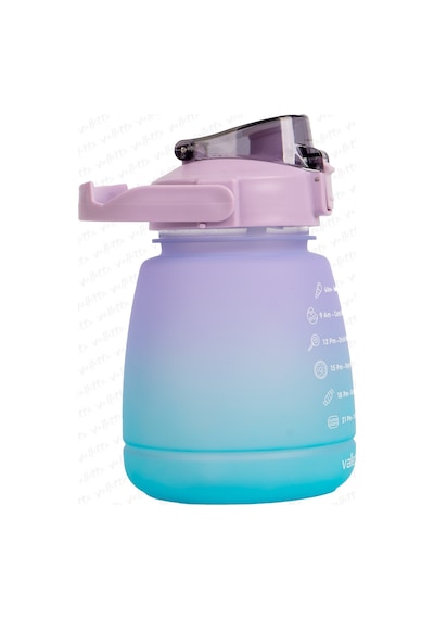 Lusca Bpa Içermez Motivasyonel Su Matarası 1,3 Lt Mor-Yeşil