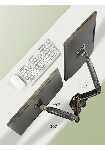 North Bayou Nb F160 Dual Monitor Holder Arm Desktop Mount 221793139