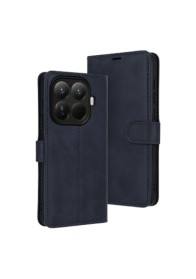Xiaomi Mi 15t Pro Trend S Plus Kapaklı Kılıf - Lacivert Evimdeyokyok