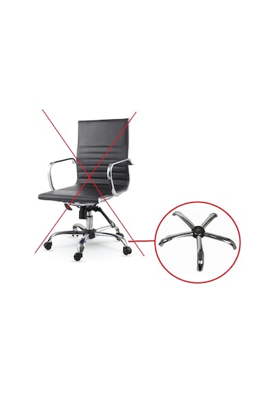Depolife Metal Yıldız Ayak Ahtapot Ofis Büro Bilgisayar Koltuğu Şef Müdür