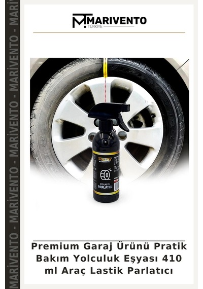 Premium Garaj Ürünü Pratik Bakım Yolculuk Eşyası 410 Ml Araç Lastik Parlatıcı