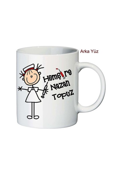 Hemşireye Hediye Isimli Şırınga Kupa Bardak