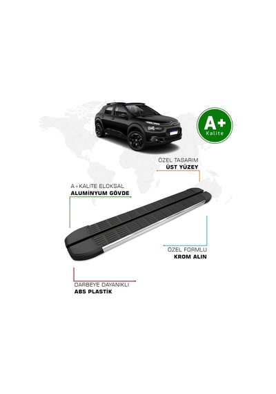 Citroen C4 Cactus Yan Basamak 2014 2020 Model S-line